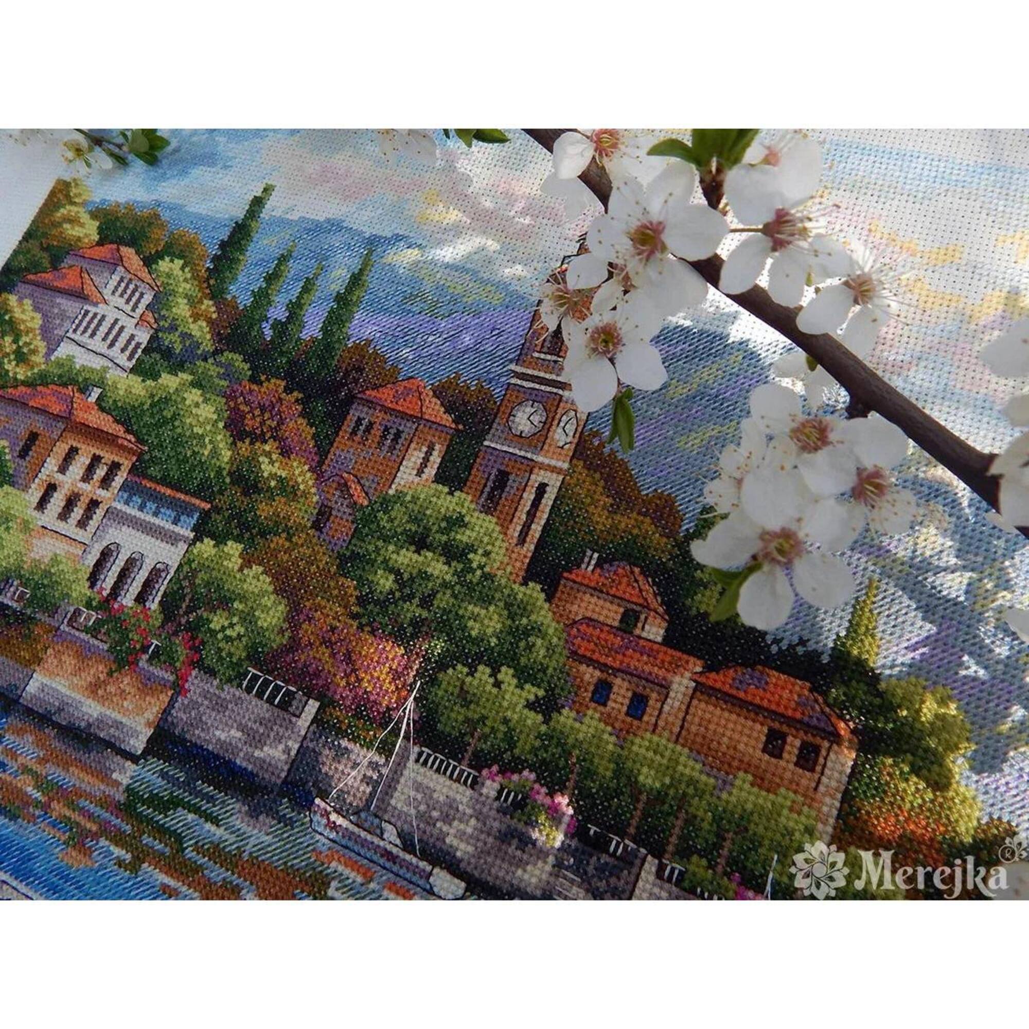 Merejka® Lago di Como Counted Cross Stitch Kit